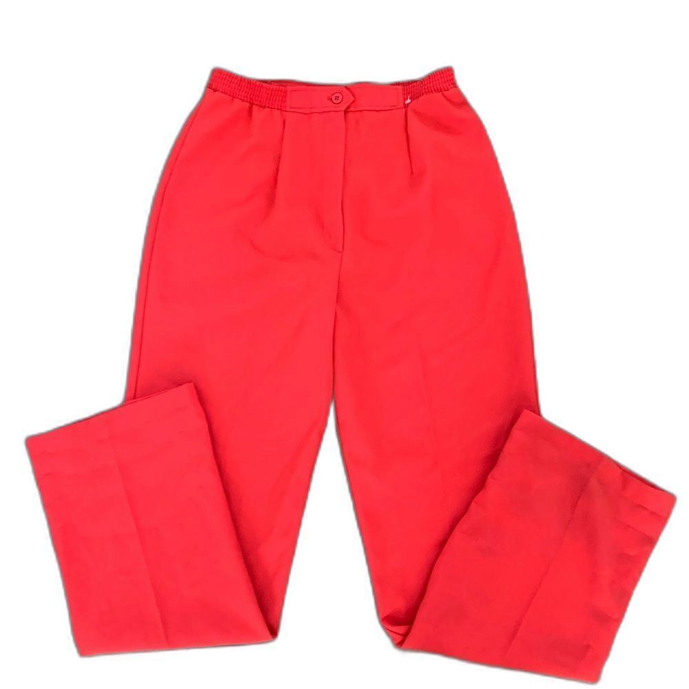 Vintage Leslie Steven’s Red Hi waisted Dress Pants Size 14